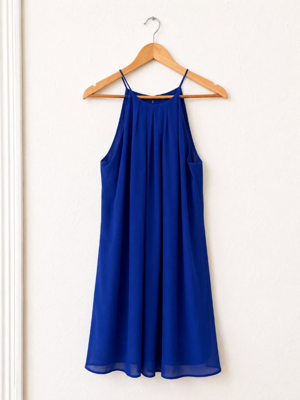 Royal Blue Chiffon Dress